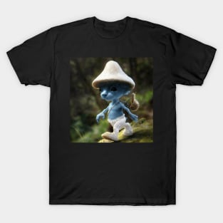 smurf cat blue meme we live we love we lie T-Shirt